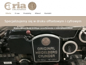 Drukarnia Aria - sztancowanie, personalizacja oraz druk cyfrowy. Warszawa